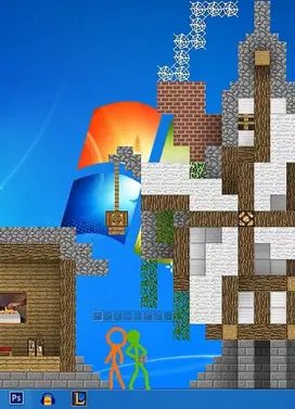 火柴人 VS 我的世界